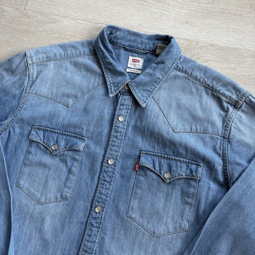 Levi camicia denim uomo blu - camicia,