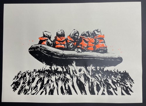 Banksy terminal migrant - banksy,