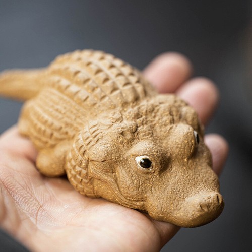 Crocodile statue handmade - crocodile,