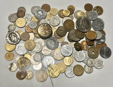 LOTTO MISTO MONETE MEDAGLIE COLLEZIONE COME DA FOTO