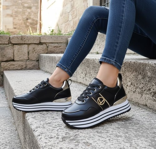 Sneakers donna nero 6001 - donna,