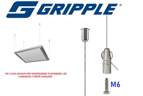 Gripple kit cavi acciaio - -,