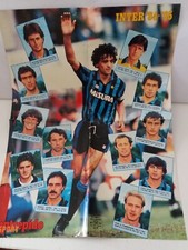 POSTER Squadra INTER  e MILAN 84-85 allegato a Intrepido 44 del 1984