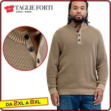 Maglione TAGLIE FORTI UOMO maglioncino cotone maglia da 2XL a 8XL Jack Jones