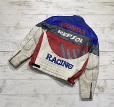 Giacca pelle moto corsa Honda