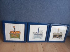 Vintage quadro quadretti - quadro,