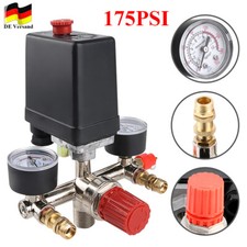 Regolatore di pressione DE con pressostato per compressore 2 indicatori valvola di sicurezza DHL