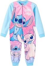 Pigiama intero Stitch in pile bambina a da 2 a 8 anni