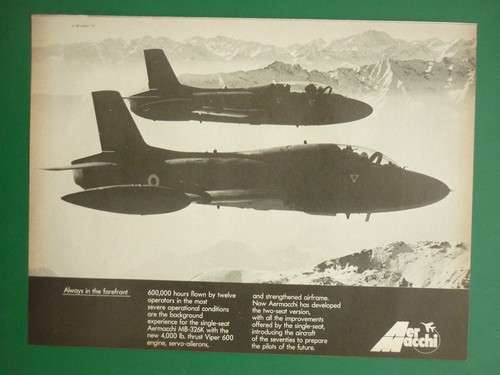 1973 pub avion aermacchi - avion,