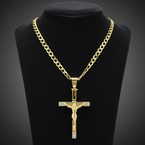 Collana con crocifisso - con,