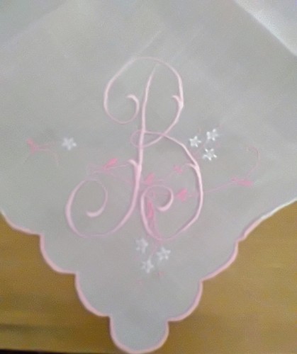 Vgt monogram pink embroidery - b,