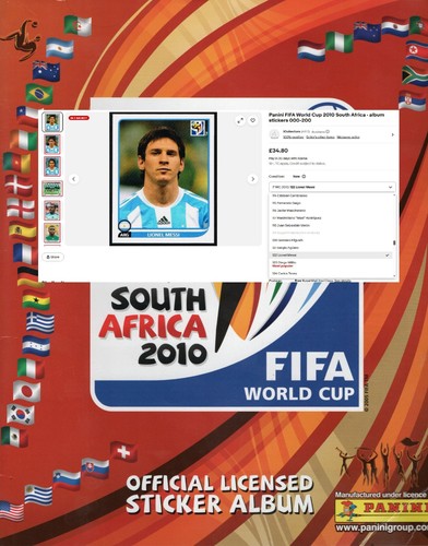 Panini mondiali fifa 2010 - mondiali,