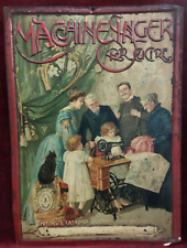 PLACCA PUBBLICITARIA IN METALLO - MACCHINE SINGER PER CUCIRE - 1900