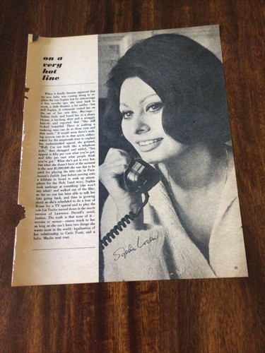 Sophia loren clippings - sophia,