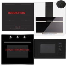 PKM Set Risparmio Autark Forno Incasso + Piano Cottura Induzione + Cappa + Microonde