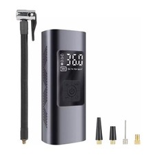 MINI COMPRESSORE AD ARIA PORTATILE GONFIATORE RICARICABILE DISPLAY LED MOTO AUTO