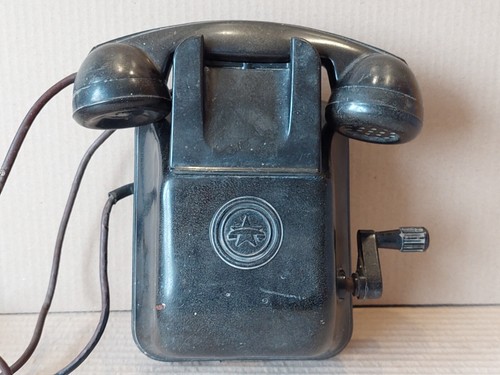 Telefono parete nero - da,