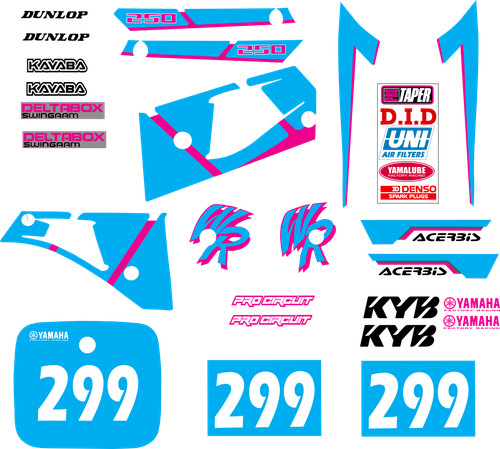Yamaha 250 1991 1992 - yamaha, decal
