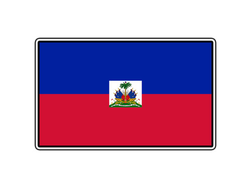 Adesivo bandiera haiti mondo - bandiera,
