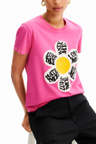 Shirt donna desigual rosa - t-shirt,