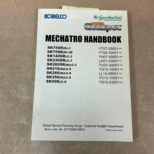 Kobelco sk75 sk500 - kobelco, mechatro