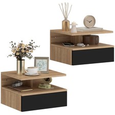 Homcom set comodini sospesi - homcom, 2