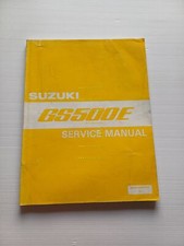SUZUKI GS 500 E 1989 manuale officina originale INGLESE workshop manual