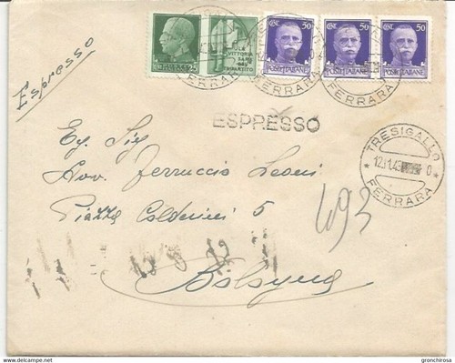 Tresigallo 1943 busta - 12.11.1943,