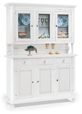 CREDENZA CRISTALLIERA BIANCA