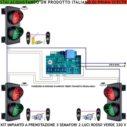 Impianto semafori luci 24 - 2,