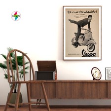 Manifesto vintage Vespa carta