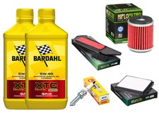 TAGLIANDO YAMAHA X-MAX 300 2017/19 BARDAHL XTC 5W40 F. OLIO ARIA CARTER CANDELA