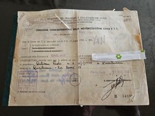 Libretto Circolazione E Complementare  Fiat 110 F Berlina 500 Del 22/07/1968