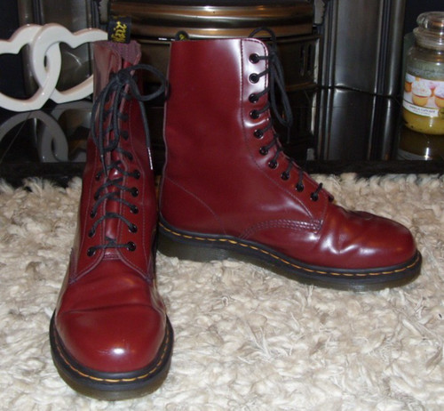 Stivali martens 1490 rosso - stivali,