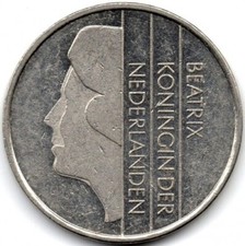 Moneta 1 fiorino Olanda 1988