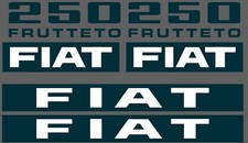 ADESIVI DECALCOMANIE FIAT 250 FRUTTTETO PER TRATTORI AGRICOLI GOMMATI 250