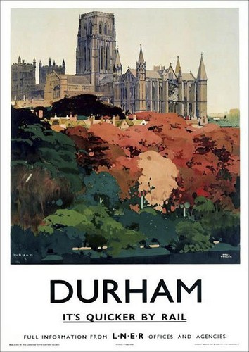 Durham lner poster - lner, vintage