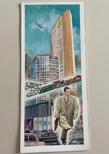 SEVERINO BARALDI LA CITTA' MODERNA 1960 TAVOLA ORIGINALE MILANO GRATTAC. PIRELLI