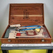 scatola in legno, set di mattoncini in legno da costruzione