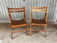 2 sedie vintage mid-century in faggio anni 50 epoca