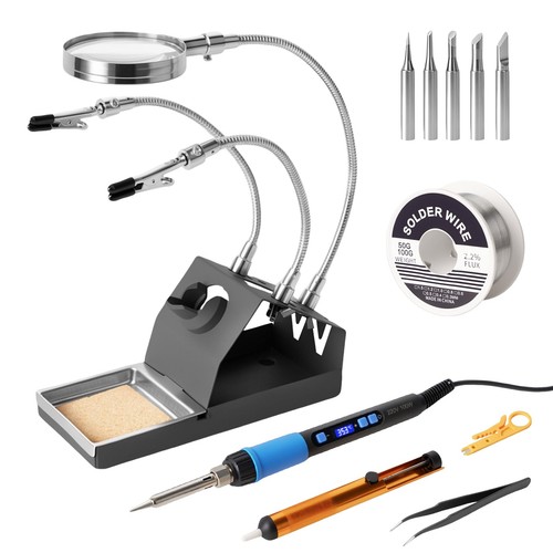 Saldatore stagno kit - stagno, 100w