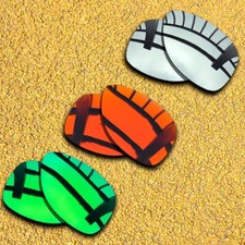 3 Set Lenti Ricambio per-Oakley Dispatch 2 Polarizzate-Argento&Arancione Rosso&Verde
