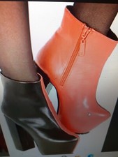 Iron first branded. Bi_chromatic. Black/red. 15 cm heel . 6 cm platform. Size 40