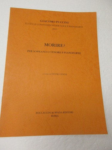 Giacomo puccini morire per - puccini, morire?