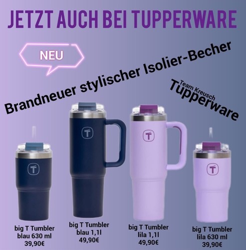 Tupperware big tumbler - tumbler, tazza