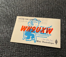 Scheda radio CB Ham Mike Hartenberger Highland Park Illinois WN9UXW anni 70 Kipling