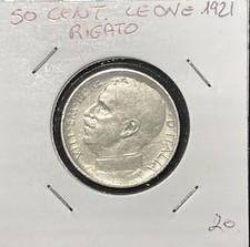 50 centesimi 1921 Leoni bordo