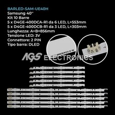 KIT 10 BARRE STRIP LED TV