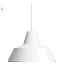 Lampada a sospensione W4 officina fatta a mano bianco opaco E27 cavo 3m diametro 50cm