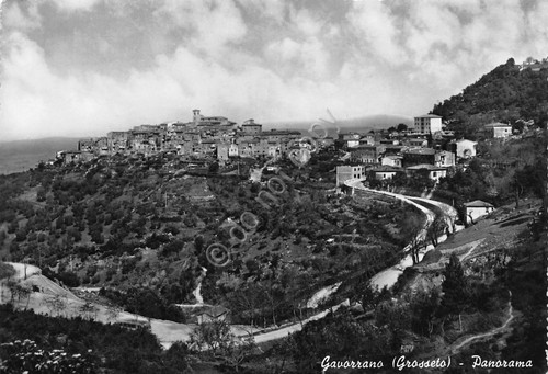 Cartolina gavorrano panorama - gavorrano,